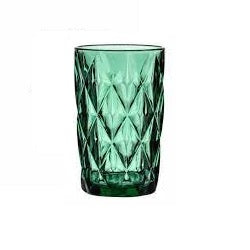 DIAMOND HI BALL LONG DRINK GLASS GREEN - 400 ML